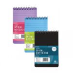 Spiral Notebook 6"x4" 3pk Colour Asst 1