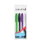 Colourful Twist Assorted Pens, 4pk